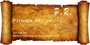 Pirnaga Róza névjegykártya