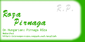 roza pirnaga business card